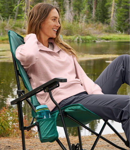 Women's Bean's Cozy Splitneck Pullover Sweatshirt L.L.Bean Classic