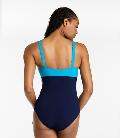 Women's Shaping Sweetheart Tanksuit, Colorblock L.L.Bean Featured