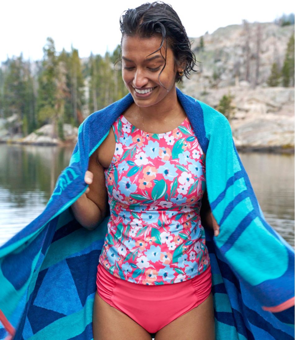 Women's BeanSport Highneck Tankini Top, Print L.L.Bean Recommended