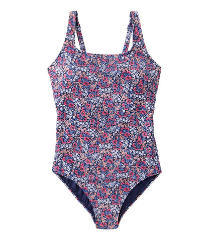 Women's L.L.Bean Coastal Essential Scoop Tanksuit, Print L.L.Bean Essential
