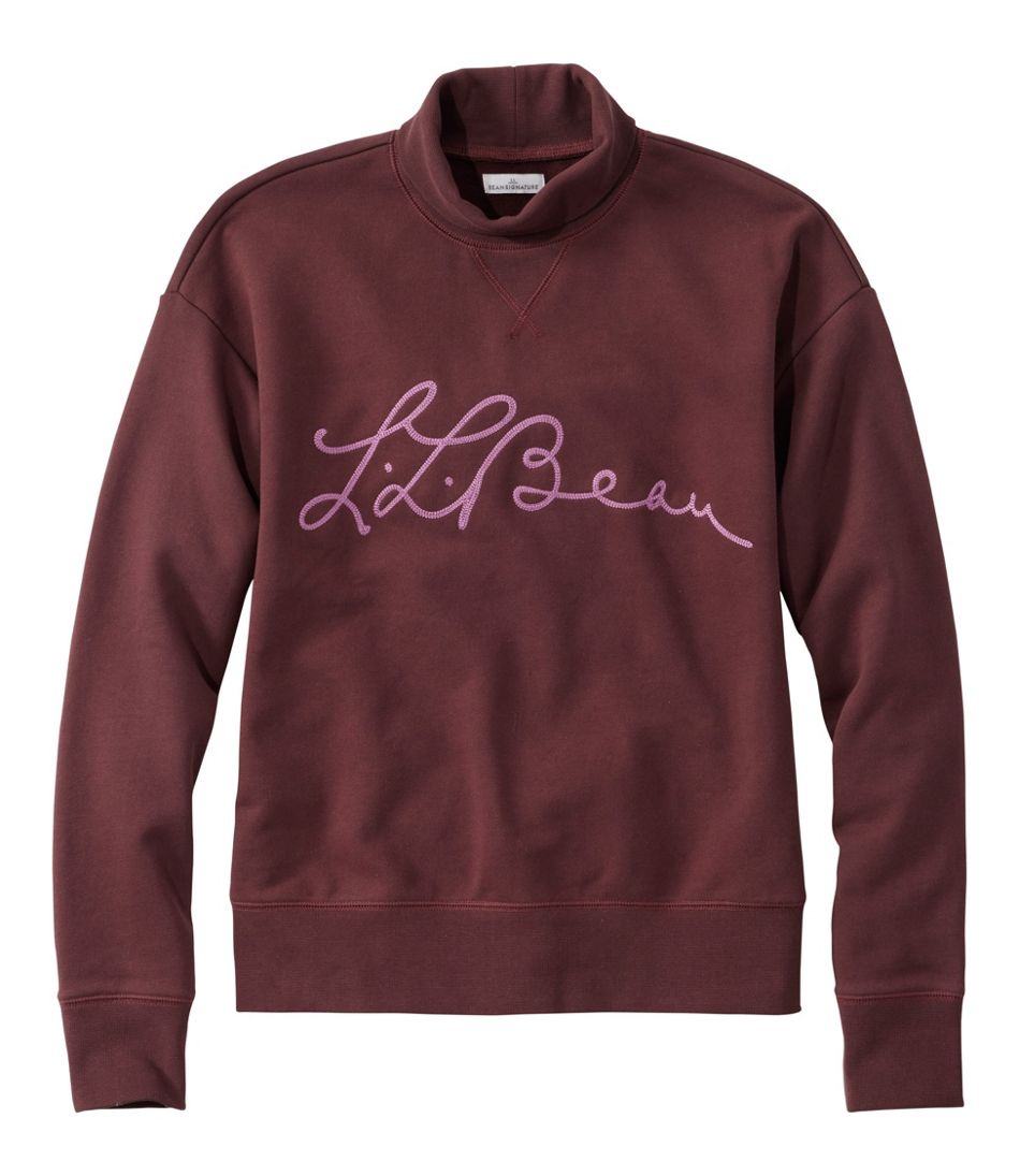 Signature Camp Sweatshirt, Mockneck Logo L.L.Bean Premium