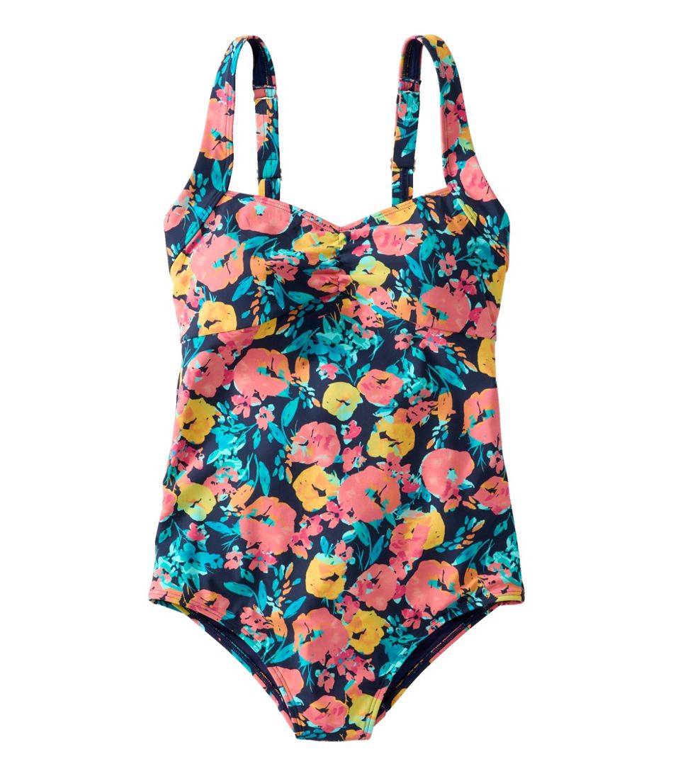 Women's Shaping Swimwear, Sweetheart Tanksuit Print L.L.Bean Popular