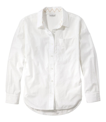 Women's Signature Premium Essential Poplin Shirt, Long-Sleeve L.L.Bean Trending