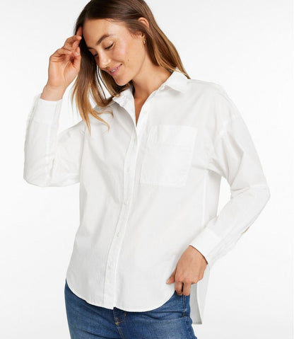 Women's Signature Premium Essential Poplin Shirt, Long-Sleeve L.L.Bean Trending
