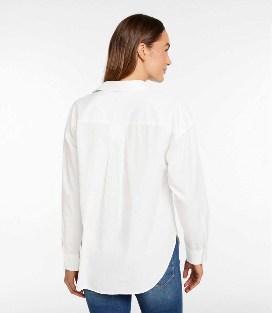 Women's Signature Premium Essential Poplin Shirt, Long-Sleeve L.L.Bean Trending