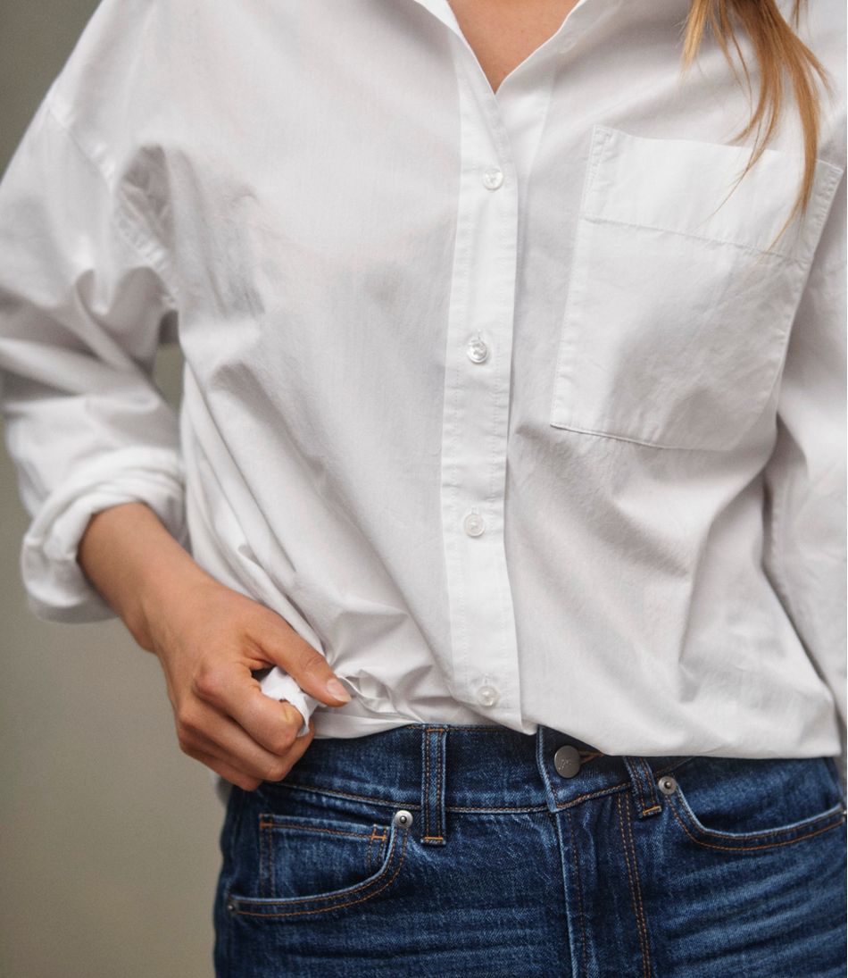 Women's Signature Premium Essential Poplin Shirt, Long-Sleeve L.L.Bean Trending