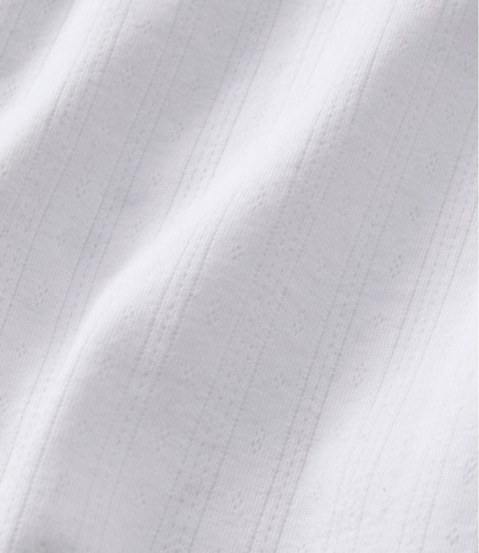 Women's Signature Premium Essential Pointelle Tee, Elbow-Sleeve Scoopneck L.L.Bean Value