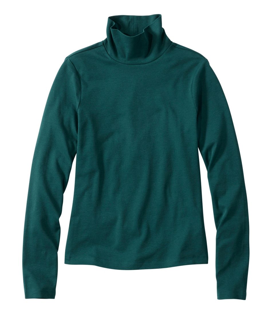 Women's Signature Lightweight Cotton Turtleneck L.L.Bean Featured