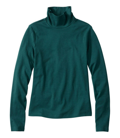 Women's Signature Lightweight Cotton Turtleneck L.L.Bean Featured