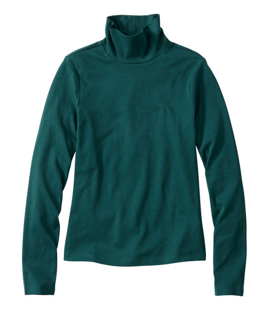 Women's Signature Lightweight Cotton Turtleneck L.L.Bean Featured