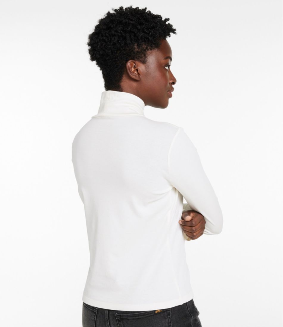 Women's Signature Lightweight Cotton Turtleneck L.L.Bean Featured