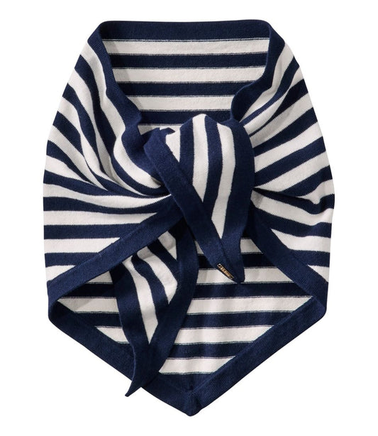 Women's Cotton/Cashmere Knit Triangle Scarf, Striped L.L.Bean Classic