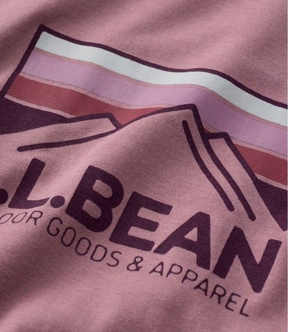 Women's Mountainside Crewneck Tee, Short-Sleeve Graphic L.L.Bean Classic