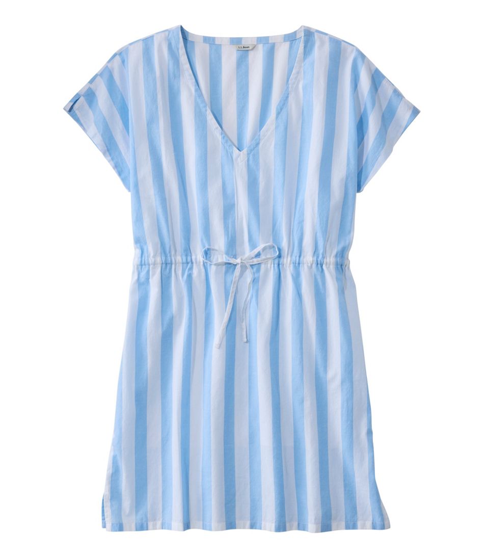 Women's L.L.Bean Coastal Cotton Cover-Up Caftan, Print L.L.Bean Best Seller