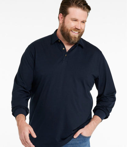 Men's Carefree Unshrinkable Polo, Long-Sleeve, Without Pocket L.L.Bean Top Pick
