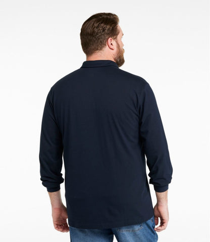 Men's Carefree Unshrinkable Polo, Long-Sleeve, Without Pocket L.L.Bean Top Pick