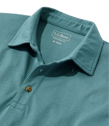Men's Carefree Unshrinkable Polo, Long-Sleeve, Without Pocket L.L.Bean Top Pick