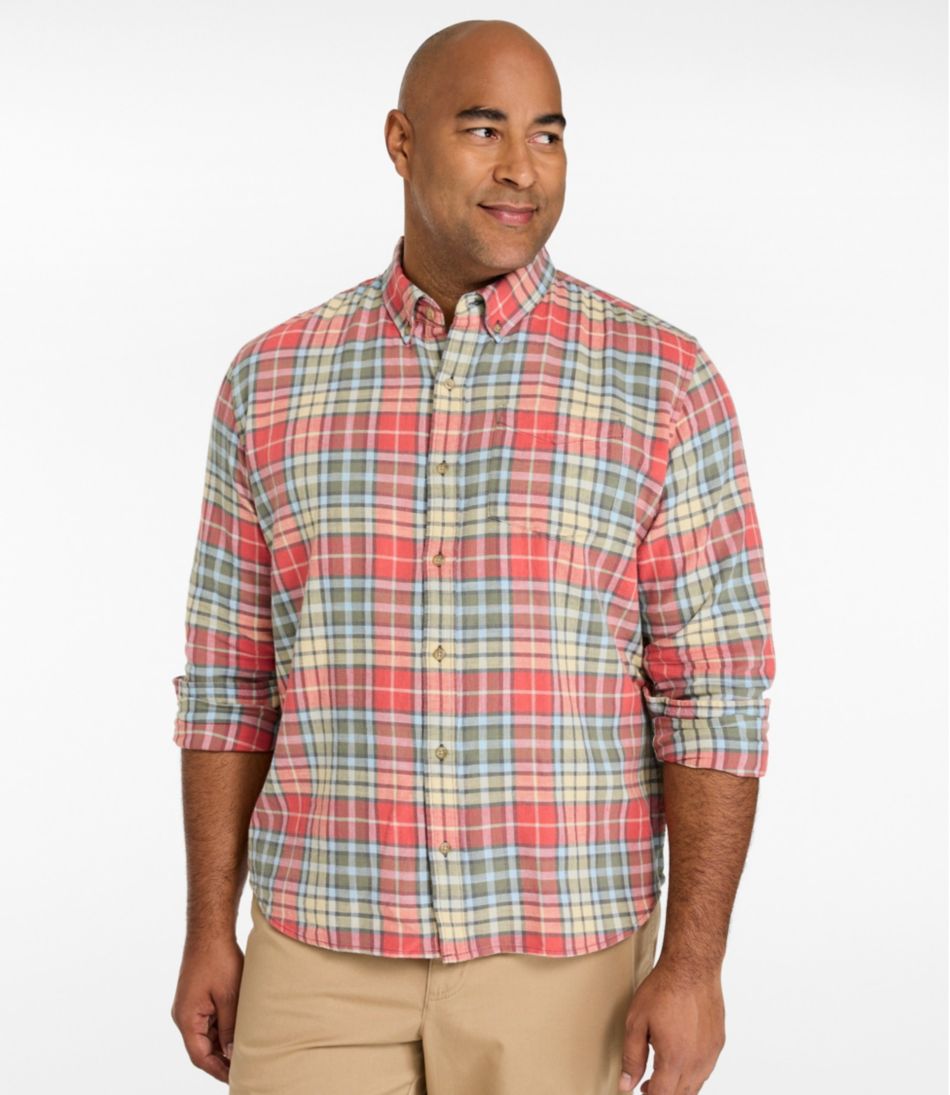 Men's Sunwashed Twill Shirt, Slightly Fitted Untucked Fit L.L.Bean Recommended