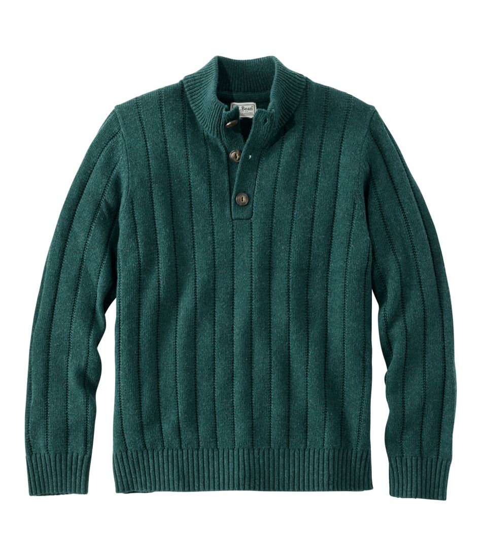 Men's Riverton Wool/Cotton Sweater, Mockneck L.L.Bean Everyday