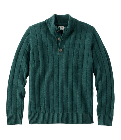 Men's Riverton Wool/Cotton Sweater, Mockneck L.L.Bean Everyday