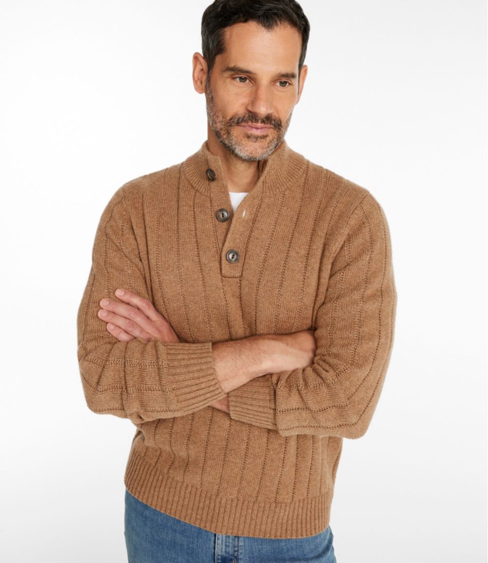 Men's Riverton Wool/Cotton Sweater, Mockneck L.L.Bean Everyday