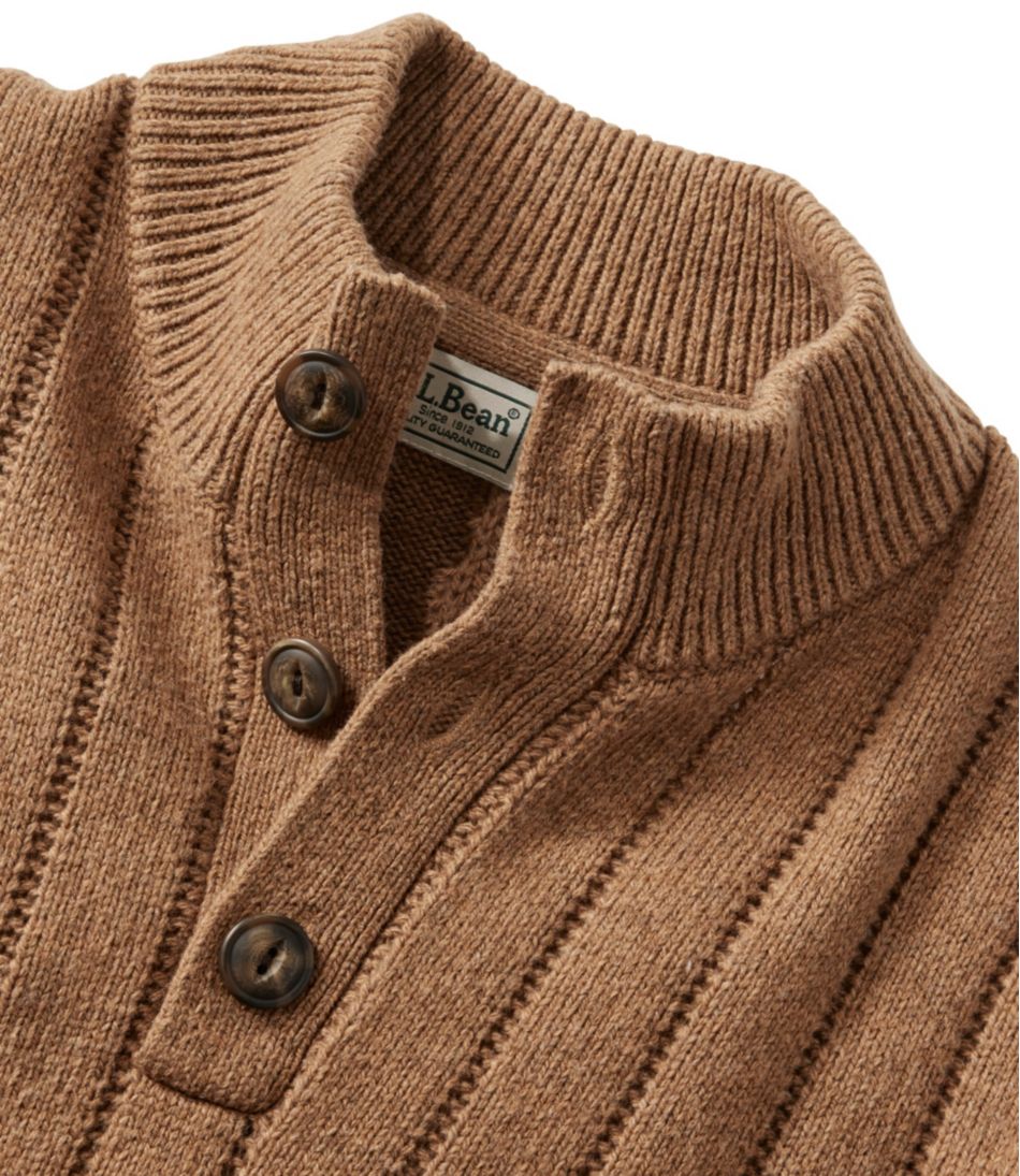 Men's Riverton Wool/Cotton Sweater, Mockneck L.L.Bean Everyday