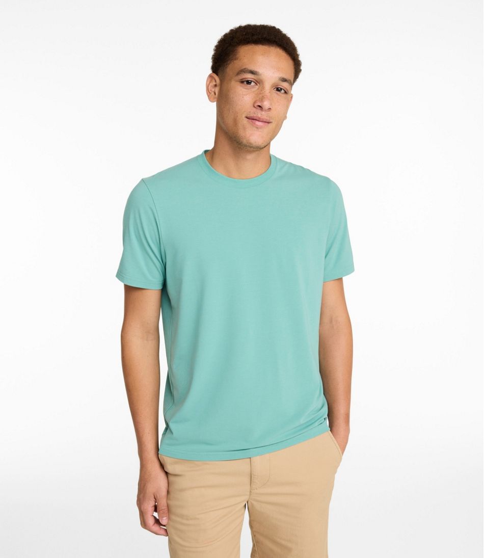 Men's Comfort Stretch Performance® Pima Tee, Short-Sleeve Without Pocket L.L.Bean Value