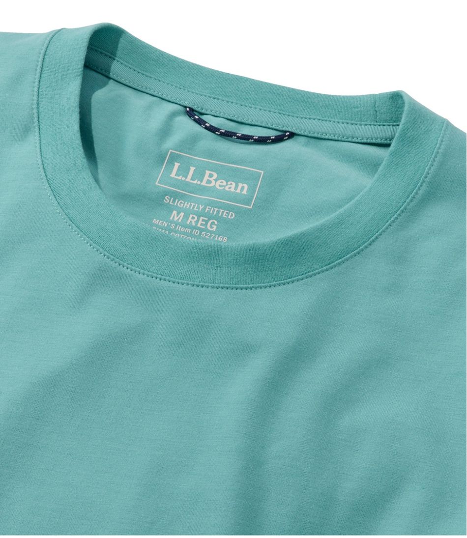 Men's Comfort Stretch Performance® Pima Tee, Short-Sleeve Without Pocket L.L.Bean Value