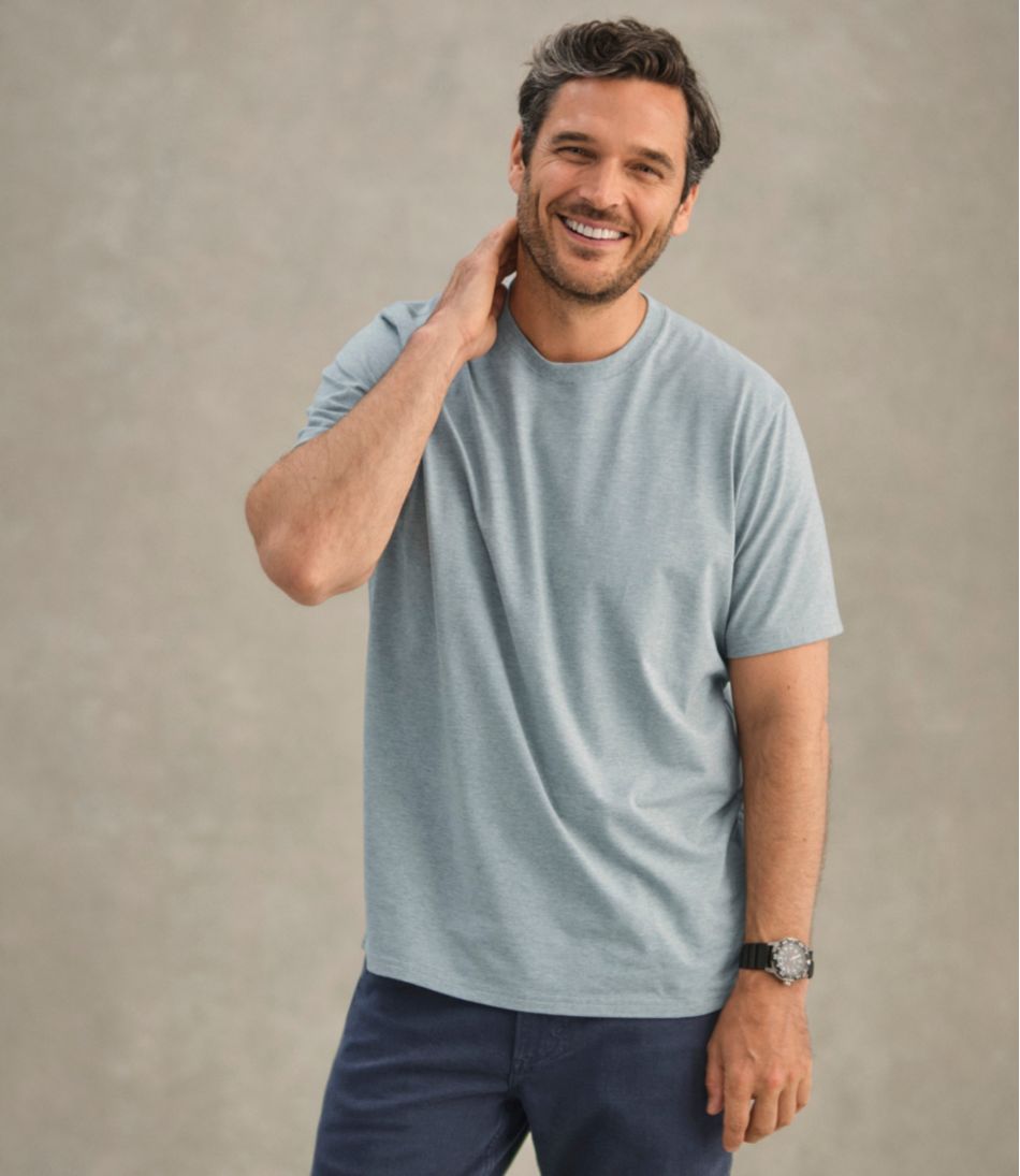 Men's Comfort Stretch Performance® Pima Tee, Short-Sleeve Without Pocket L.L.Bean Value