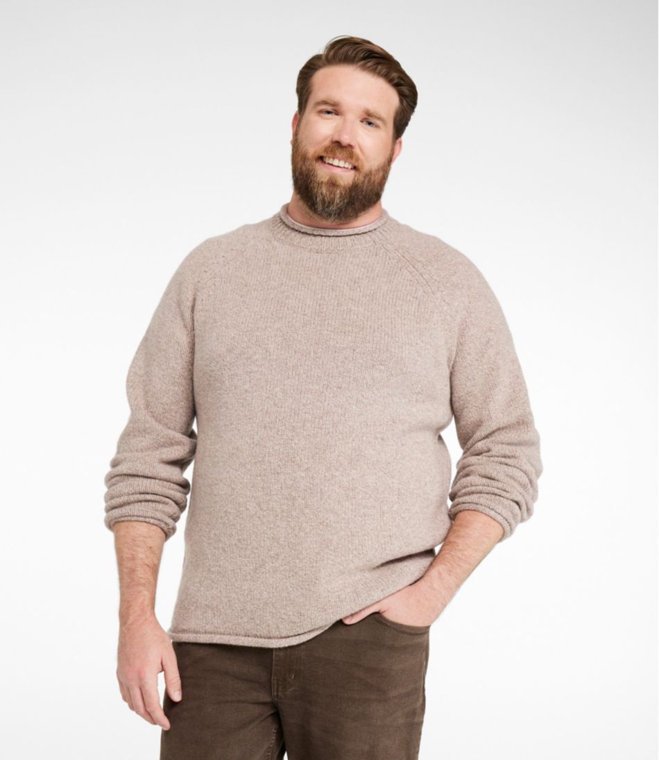 Men's Bean's Classic Ragg Wool Sweater, Rollneck L.L.Bean Popular