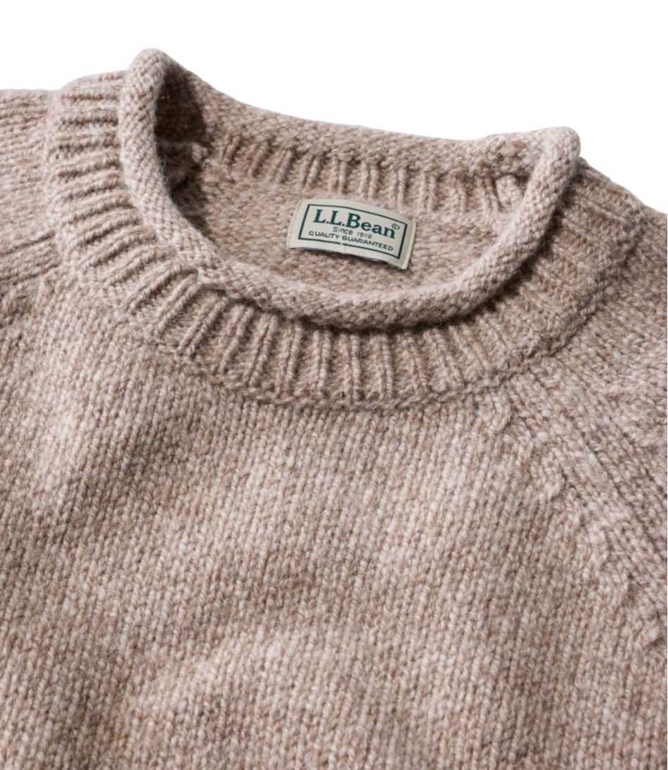 Men's Bean's Classic Ragg Wool Sweater, Rollneck L.L.Bean Popular