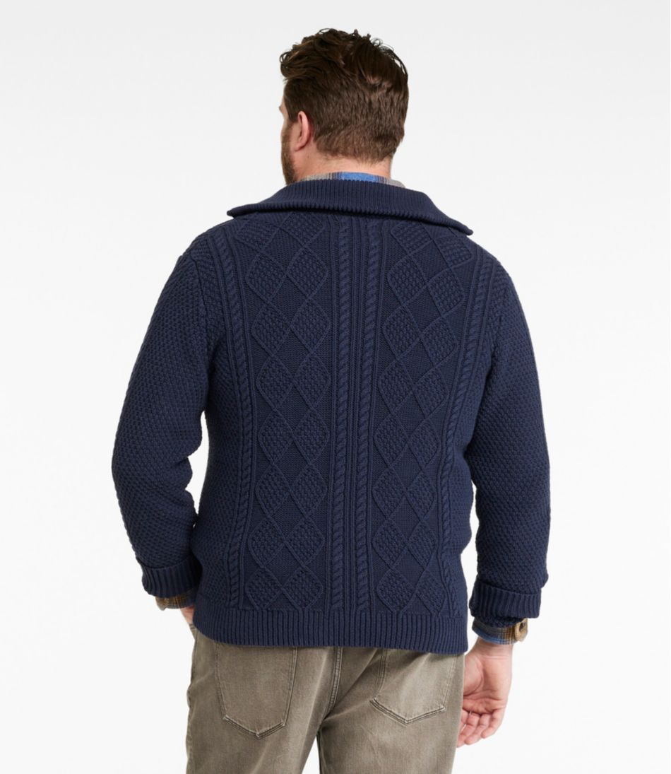 Men's Signature Cotton Fisherman Sweater, Full-Zip L.L.Bean Essential