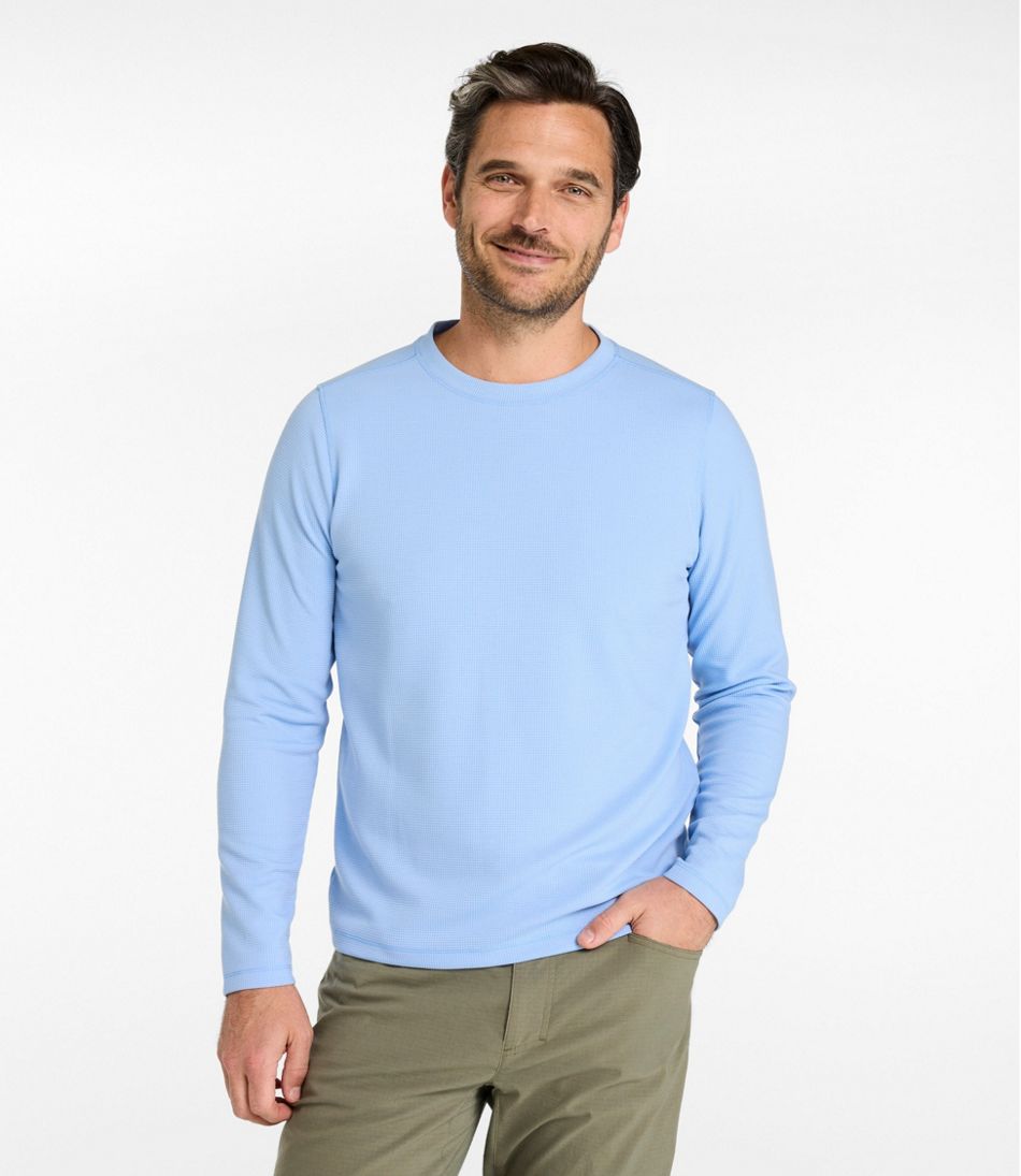 Men's Mountainside Micro Waffle Crew L.L.Bean Trending
