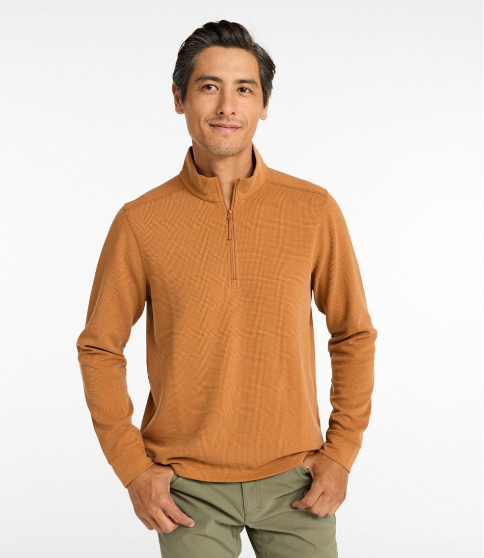 Men's Mountainside Micro Waffle, 1/4 Zip L.L.Bean Classic