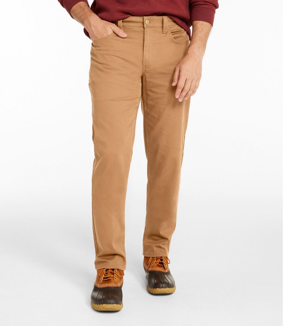 Men's BeanFlex® Performance Canvas Pants, Five-Pocket, Standard Fit, Straight Leg L.L.Bean Essential