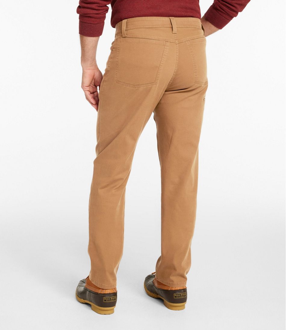 Men's BeanFlex® Performance Canvas Pants, Five-Pocket, Standard Fit, Straight Leg L.L.Bean Essential