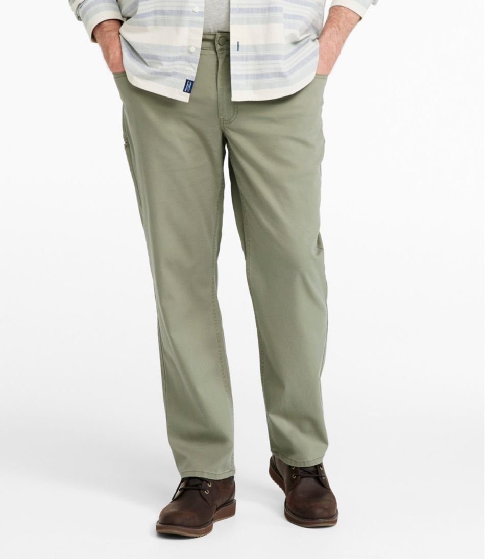 Men's BeanFlex® Performance Canvas Pants, Five-Pocket, Standard Fit, Straight Leg L.L.Bean Essential