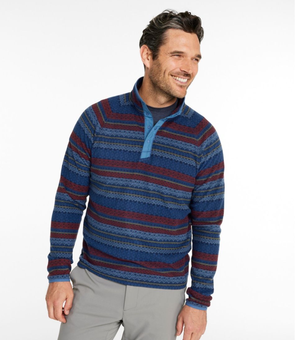 Men's All Season Access Fleece Pullover, Print L.L.Bean Value