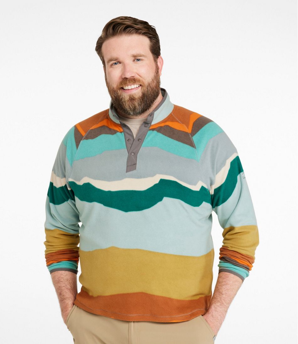 Men's All Season Access Fleece Pullover, Print L.L.Bean Value