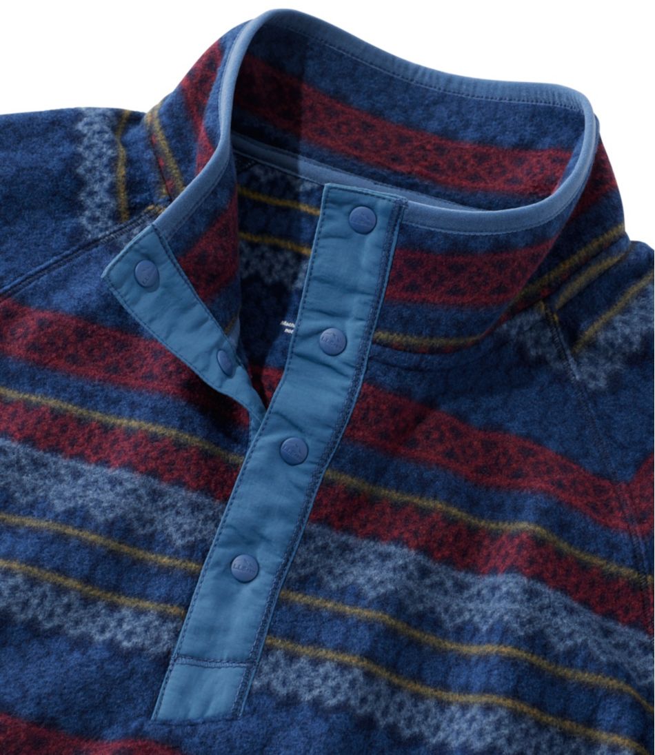 Men's All Season Access Fleece Pullover, Print L.L.Bean Value