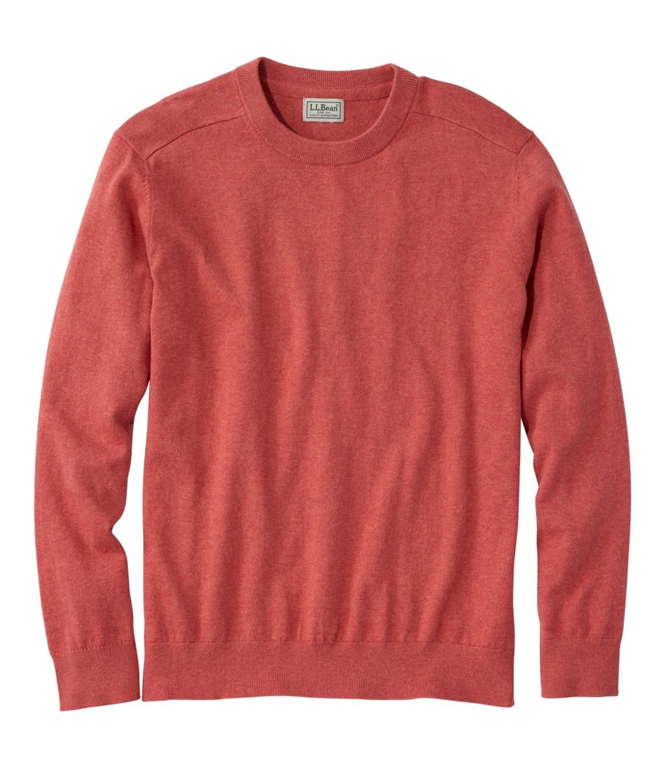 Men's All Seasons Cotton Blend Sweater, Crewneck L.L.Bean Best Seller
