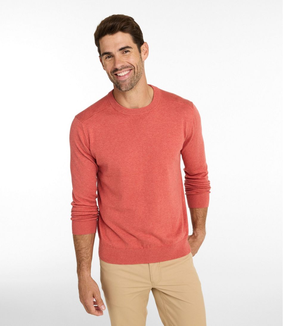 Men's All Seasons Cotton Blend Sweater, Crewneck L.L.Bean Best Seller