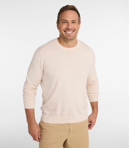 Men's All Seasons Cotton Blend Sweater, Crewneck L.L.Bean Best Seller