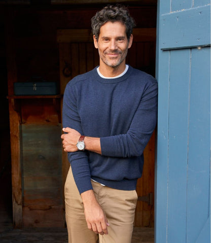 Men's All Seasons Cotton Blend Sweater, Crewneck L.L.Bean Best Seller