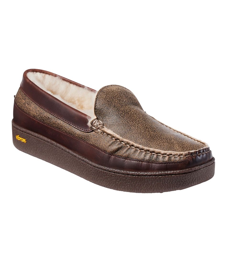 Men's Lodge Moc Vibram® Slippers, Shearling L.L.Bean Popular