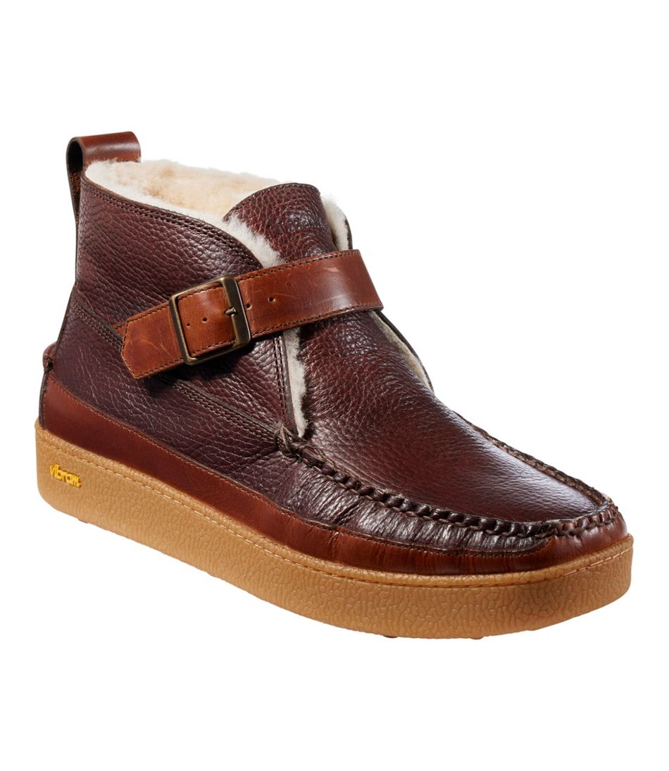 Men's Lodge Moc Vibram® Buckle Boots, Shearling L.L.Bean Essential