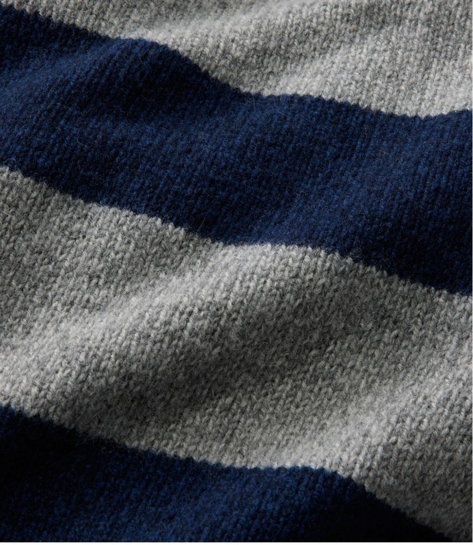 Men's Bean's Classic Ragg Wool Sweater, Rollneck, Stripe L.L.Bean Everyday