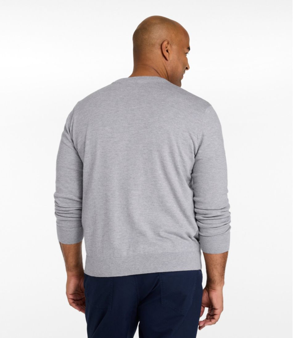 Men's All Seasons Cotton Blend Sweater, V-Neck L.L.Bean Value