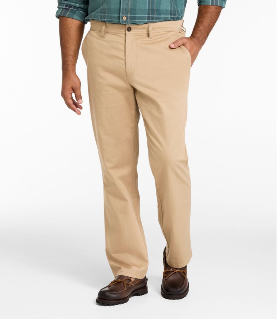 Men's Sunwashed Khaki Pants, Standard Fit, Straight Leg L.L.Bean Everyday