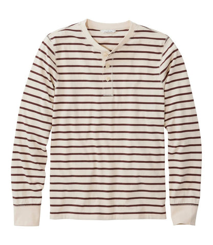Men's Signature Northwoods Henley, Long-Sleeve, Stripe L.L.Bean Essential